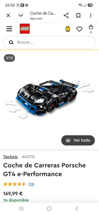 Lego Technic Porsche 42176