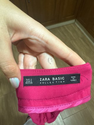 Falda pantalón Zara fucsia