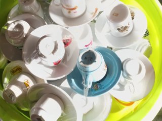 Conjunto de 90 chávenas de café para colecionador