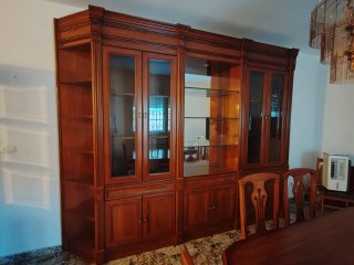 Conjunto comedor mesa y 6 sillas madera
