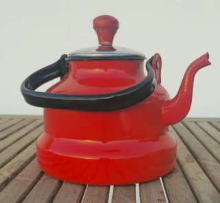 Tetera vintage metal