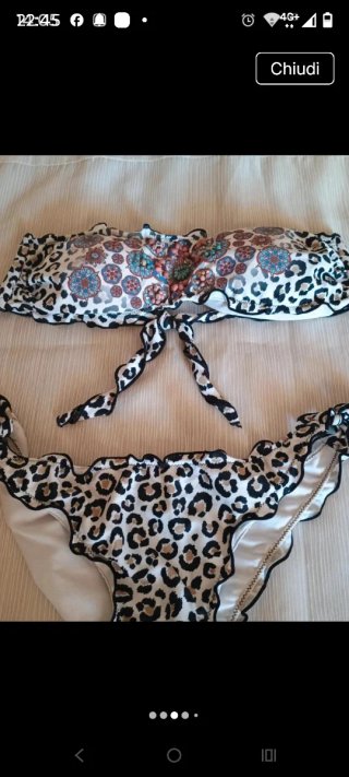 Costume da bagno donna fantasia leopardata