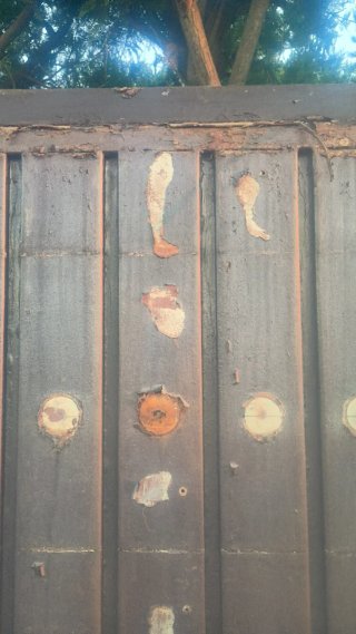 Puerta corredera para parcela