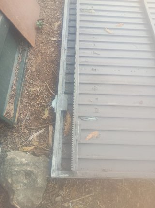 Puerta corredera para parcela