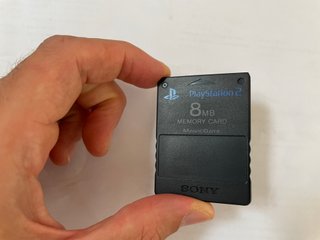 Sony Playstation 2 Ps2 Memory Card Originale Nera