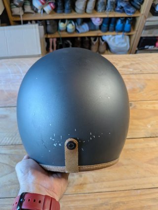 Casco Hedon Negro con Visera. Talla M