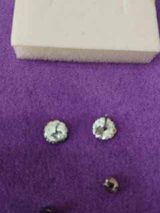 Pendientes de plata con flores