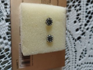 Pendientes de plata con flores