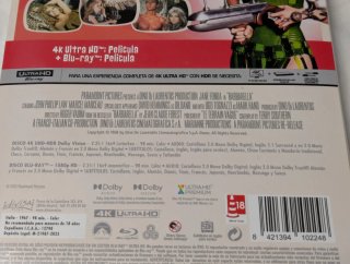 Barbarella 4K UHD Blu-ray Edición Coleccionista