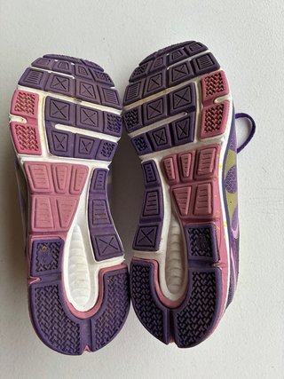 Zapatillas deportivas mujer moradas y verdes