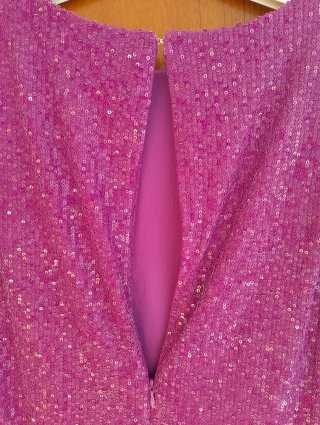 Vestido Mango Morado Lentejuelas Talla S
