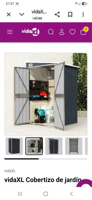 Armario trastero exterior metal