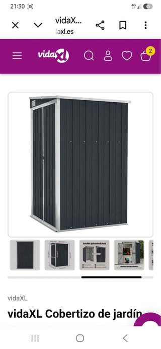 Armario trastero exterior metal