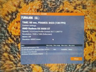 XFX RX 6600 XT 8GB Radeon Tarjeta Gráfica (Leer)