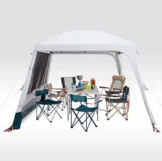 Carpa Plegable Blanca y Verde
