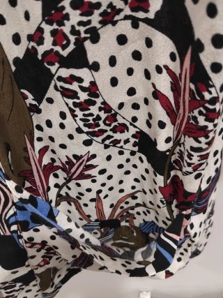Kimono estampado mujer sin botones