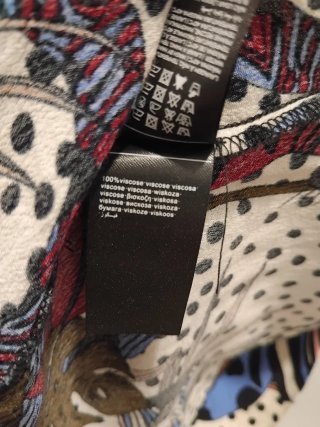 Kimono estampado mujer sin botones