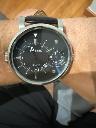 Reloj Fossil Negro y Plateado