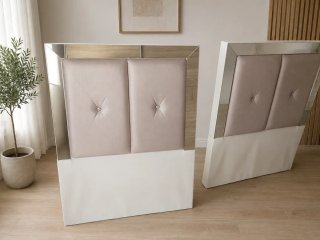 Cabecero cama 90cm Beige y rosa empolvado