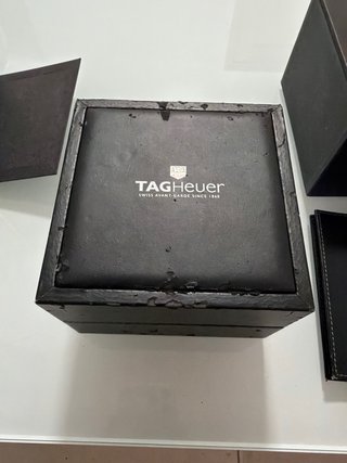 TAG Heuer Reloj Negro y Plateado