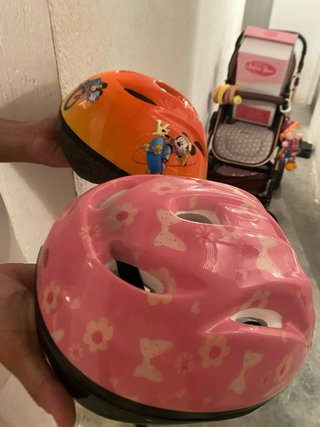 2 Cascos Infantiles Disney Mickey y Minnie