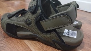 Sandalias Fila Talla 42 Verde y Negro