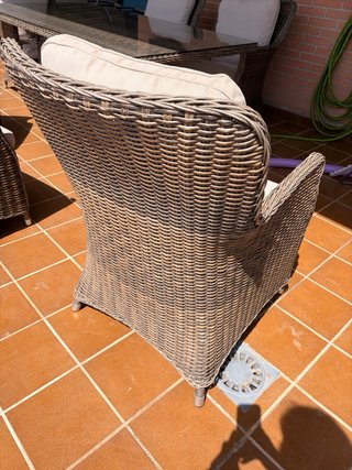 Conjunto Mesa y Sillas Exterior Ratán