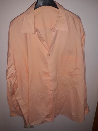 Camisa de vestir naranja caballero XL