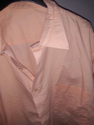 Camisa de vestir naranja caballero XL