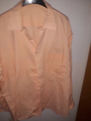 Camisa de vestir naranja caballero XL