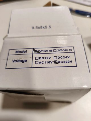 Electroválvula Solenoide 2W-025-08 AC 220V