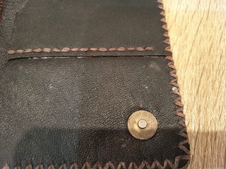 Cartera monedero de piel