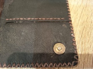 Cartera monedero de piel