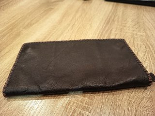 Cartera monedero de piel
