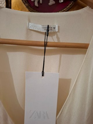 Vestido Zara Beige Largo