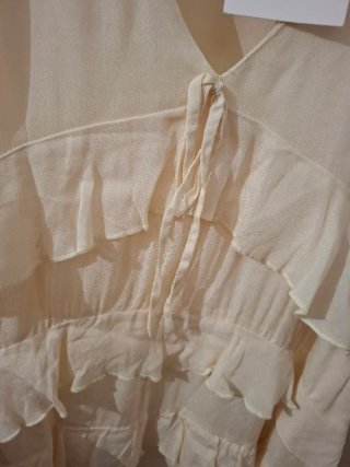 Vestido Zara Beige Largo