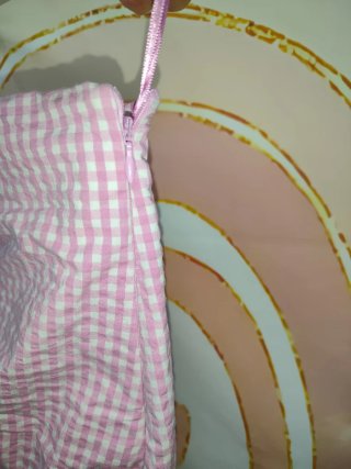 Falda Zara cuadros rosa Talla XS