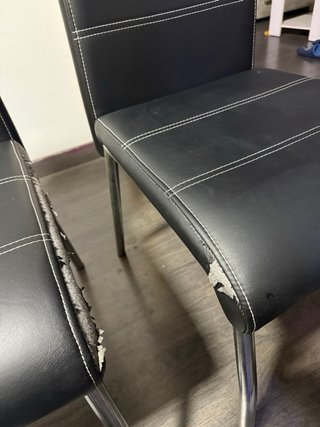 Mesa comedor cristal + 6 sillas