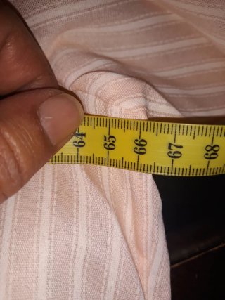 Camisa de rayas rosa XXL