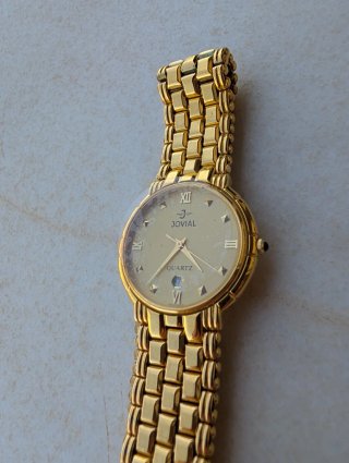 Reloj JOVIAL Suizo Baño Oro 22k Vintage