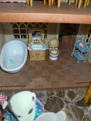 Casa Sylvanian Families con figuras