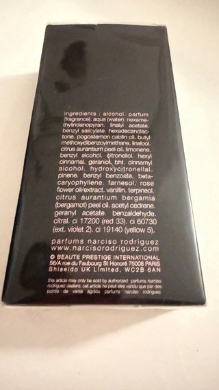 Narciso rodriguez bote rosa caja negra 100ml
