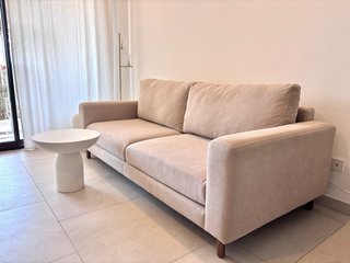 Sofá 3 plazas Trends Home Beige 228x102x88cm