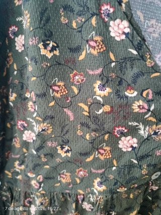 Vestido Springfield Talla S Flores