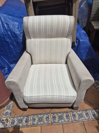 Sillón relax Ikea beige tela