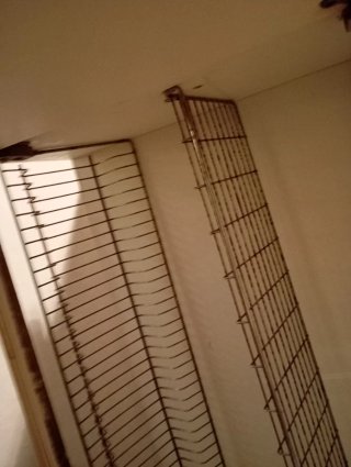 Mueble escurreplatos madera y metal