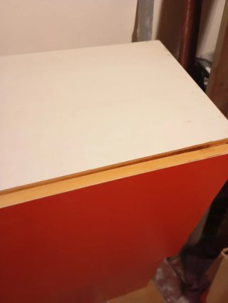 Mueble escurreplatos madera y metal