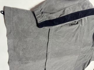 Diadora Chaqueta Vintage Terciopelo Gris/Negro