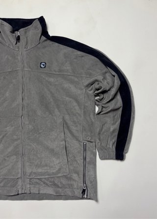 Diadora Chaqueta Vintage Terciopelo Gris/Negro