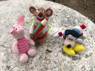 3 Peluche Disney: pimpy , pippo, geronimo stilton